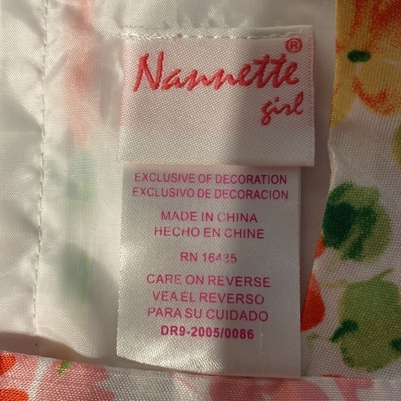 N toddler Nannette sleeveless floral lined bubble hem dress size 4. EUC - Picture 3 of 4